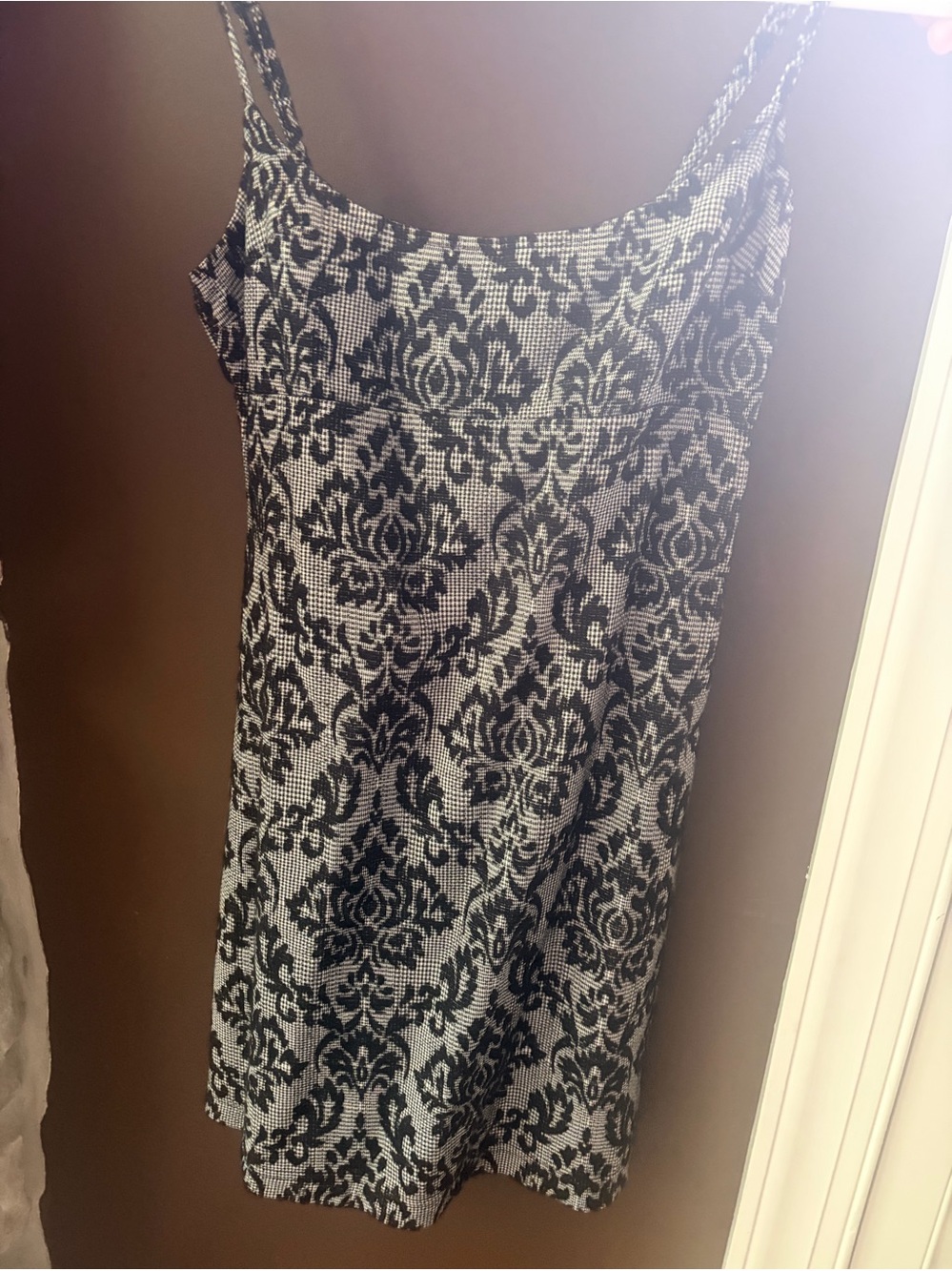 Urban Outfitters NWT Black and White Damask Slip Dress - Size XS